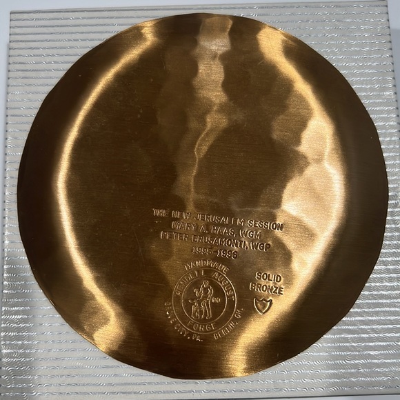 Wendell August Forge Solid Bronze Handmade Forge Angels 1996 New Jerusalem - Picture 2 of 6